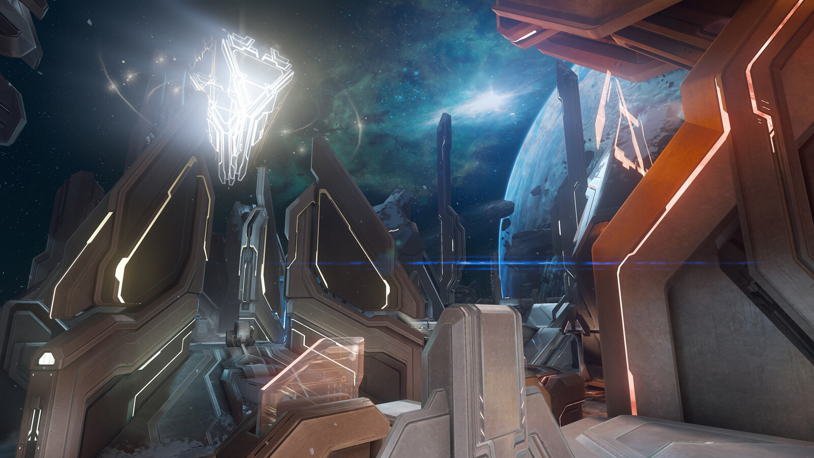 Monolith - Majestic Map Pack ---- Was responsible for the red/blue Forerunner bases and material setup.