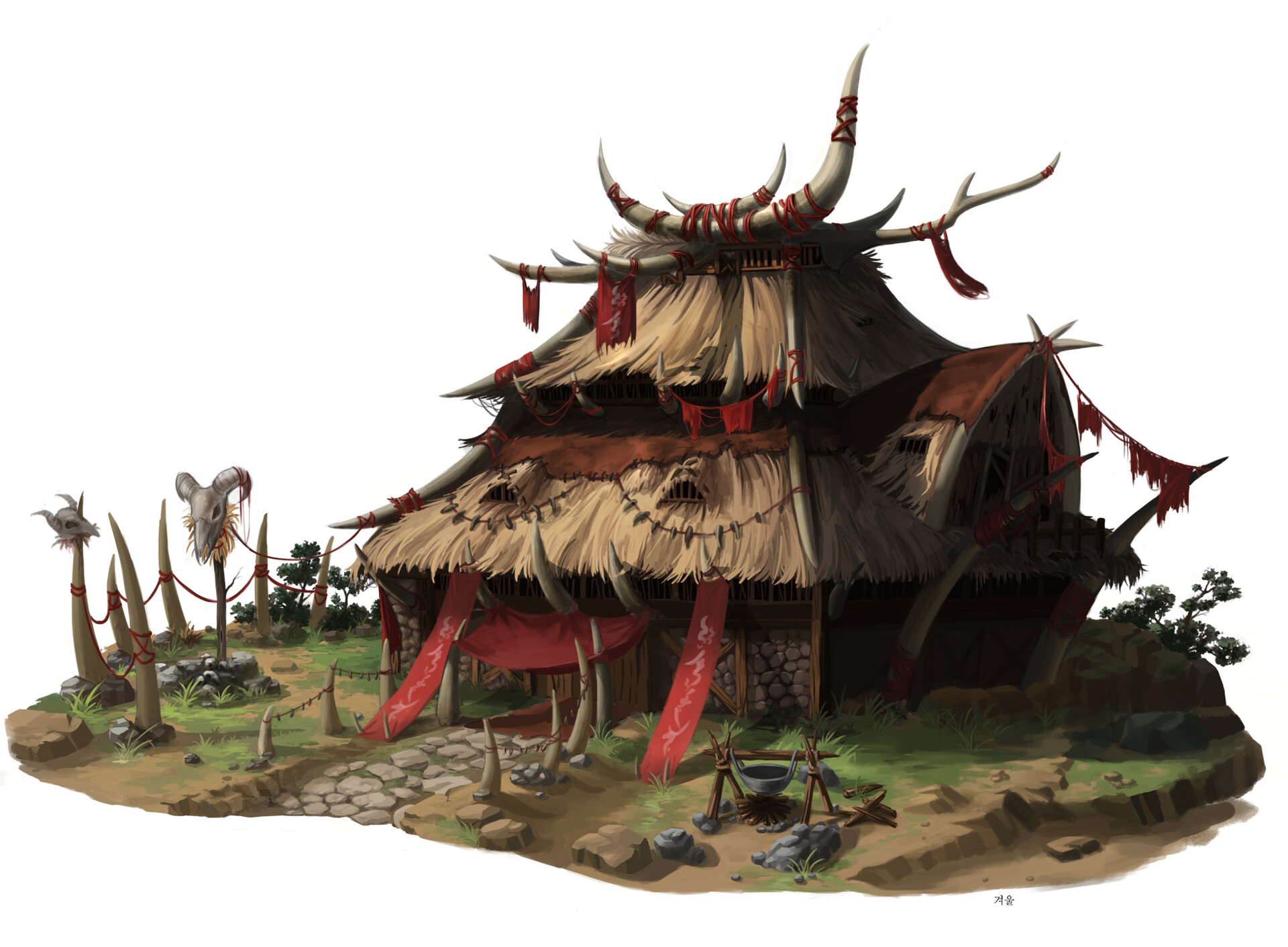 Orc Shaman's House by Kyeongmin Bu : r/ImaginaryDwellings