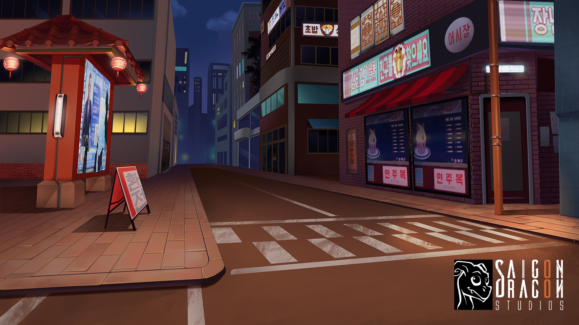 ArtStation - 2D Animated scene background