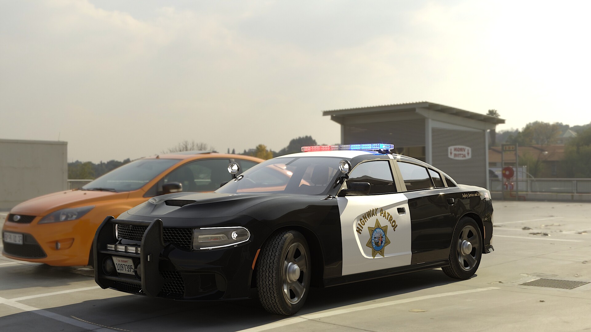 ANTON WIGOVSKY Police car highway patrol California