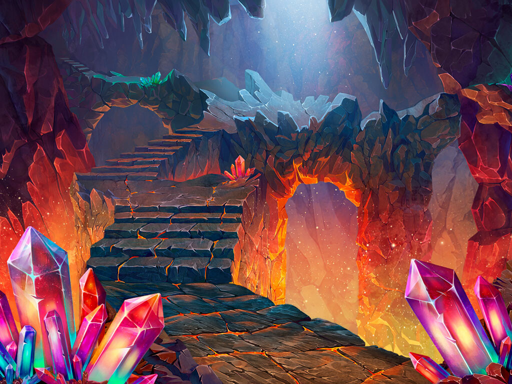 Artstation Main Background For The Fire Themed Slot Game Slotopaint Gamedesign