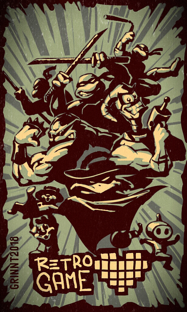 Artstation Retro Game Fanart Grinnt 2d