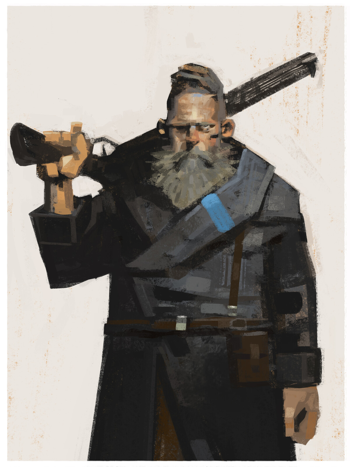 A man with gun