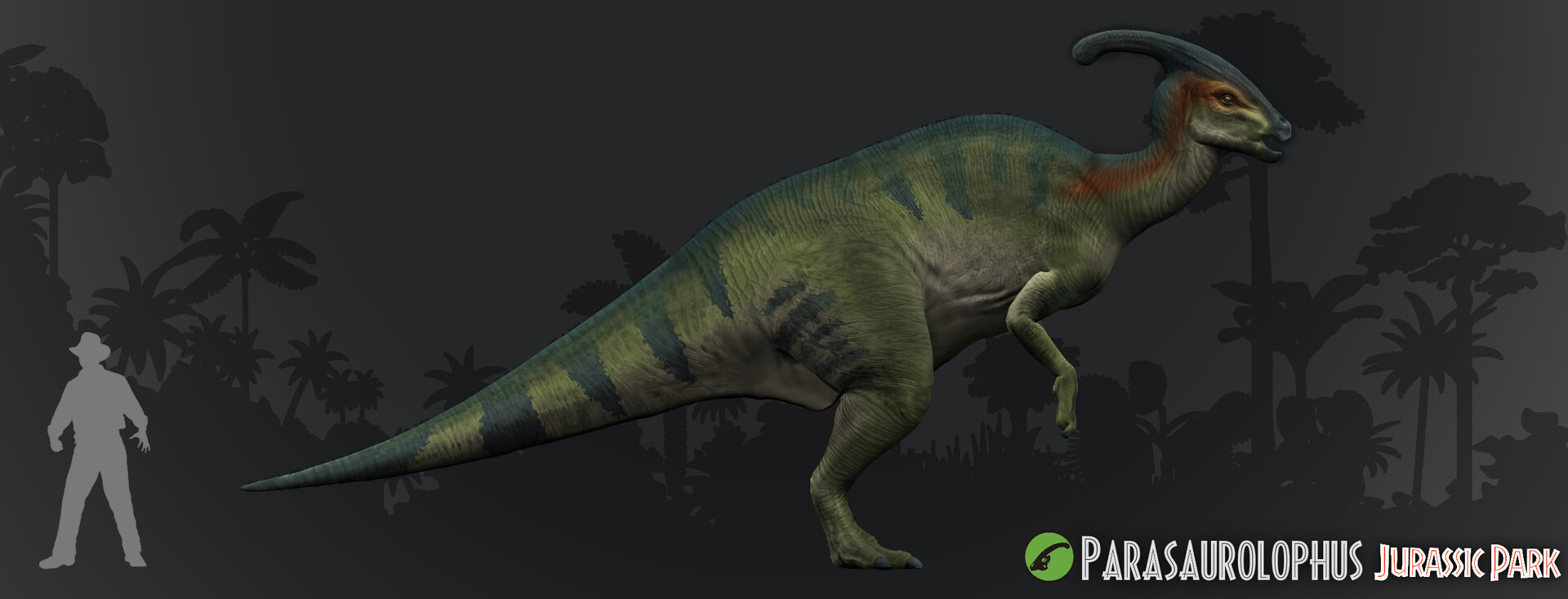 Artstation Jurassic Park Parasaurolophus Lucca