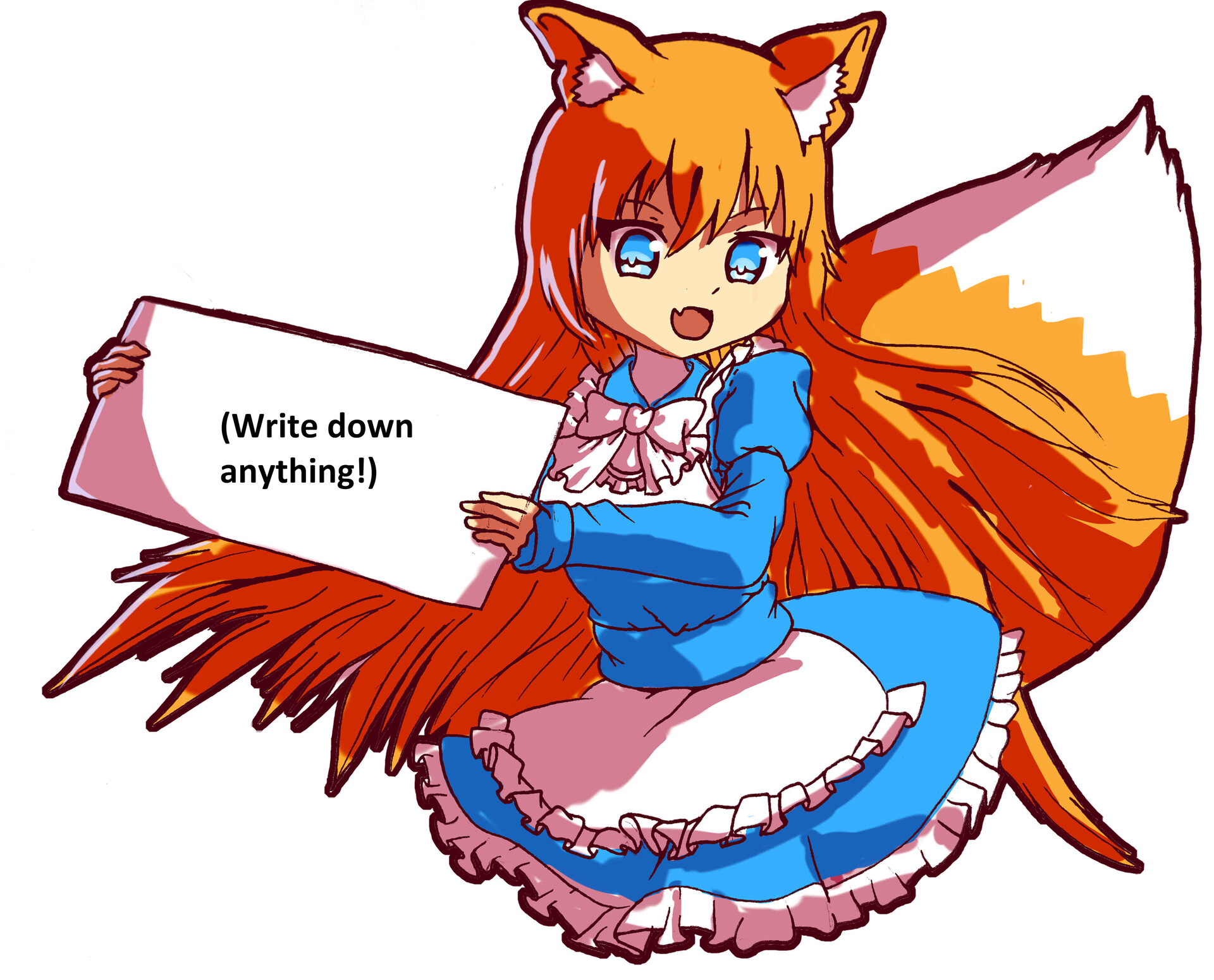chubby anime fox girl kawaii