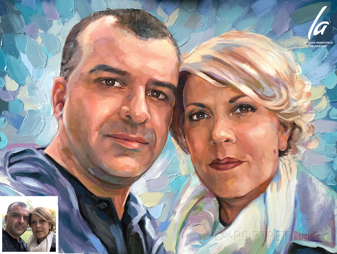 Artstation Oil Portrait Romantic Couple Evgeny Ivanov
