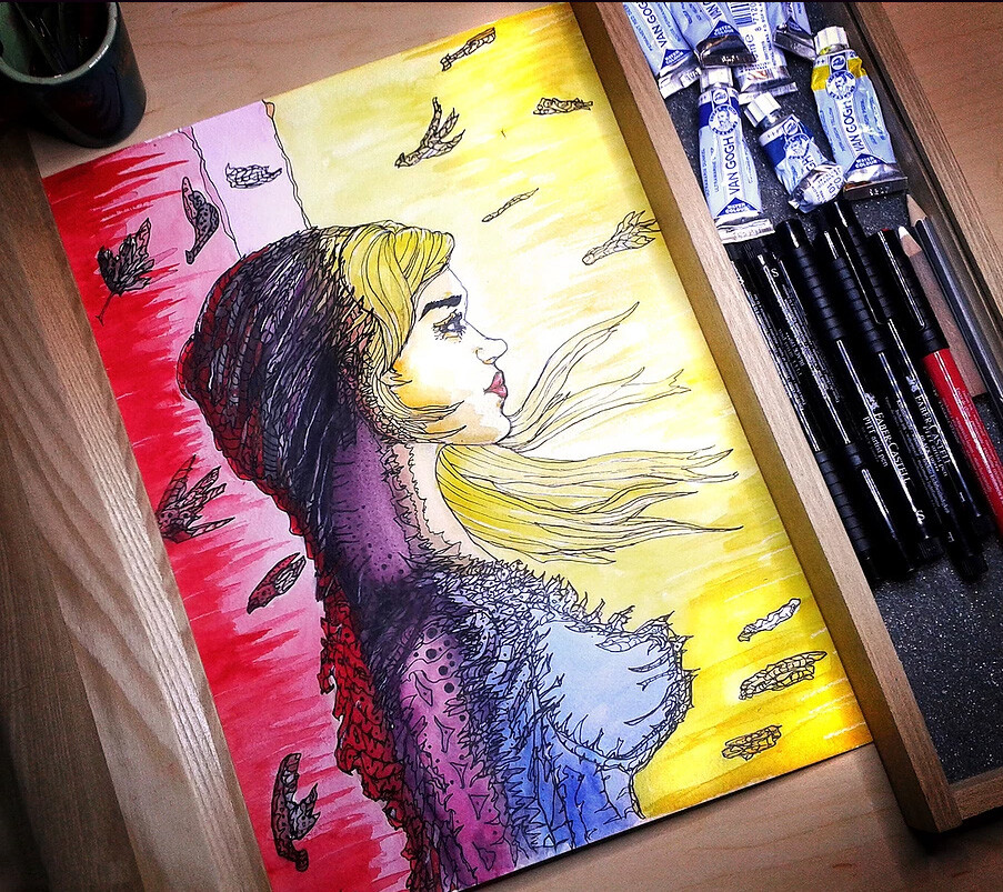 ArtStation - Color Water Sketches (Concept art) Human & creatures Sketch