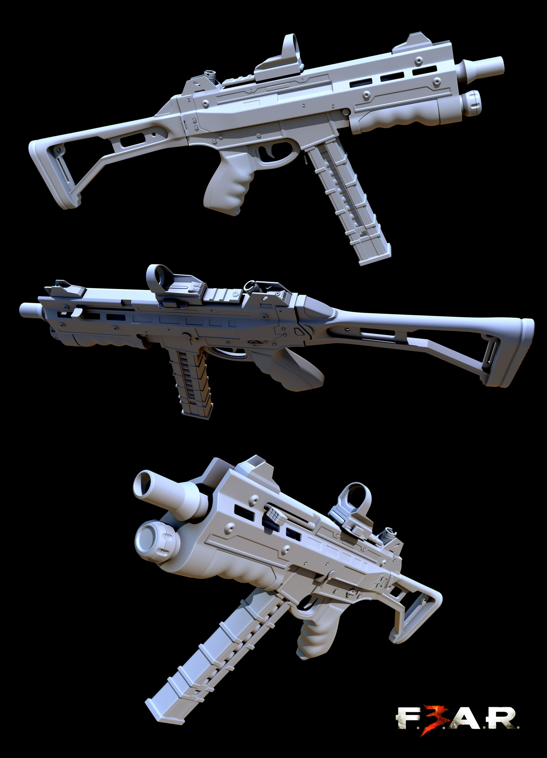 Alberto Lozano - SMG Primary Weapon - F.E.A.R. 3