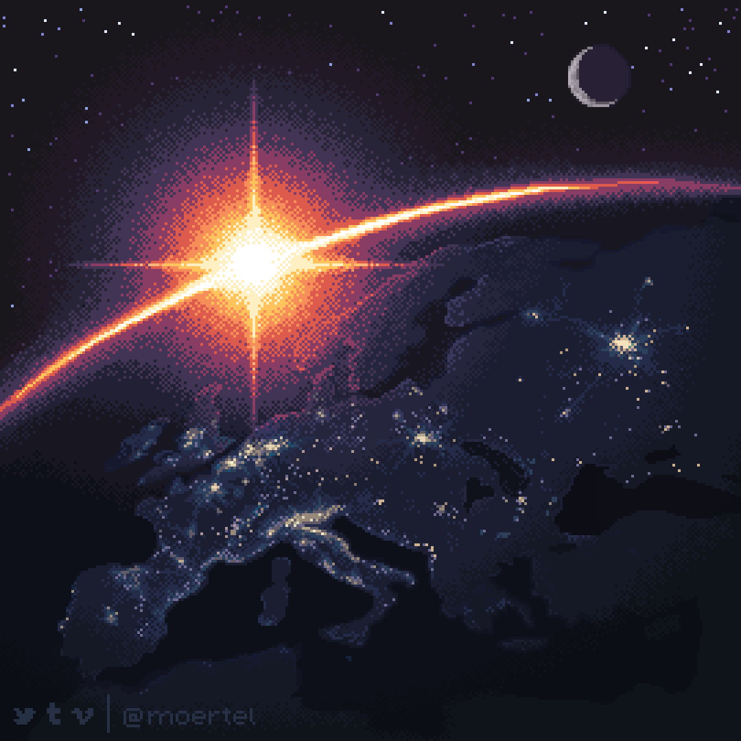 Космос Пиксель Арт