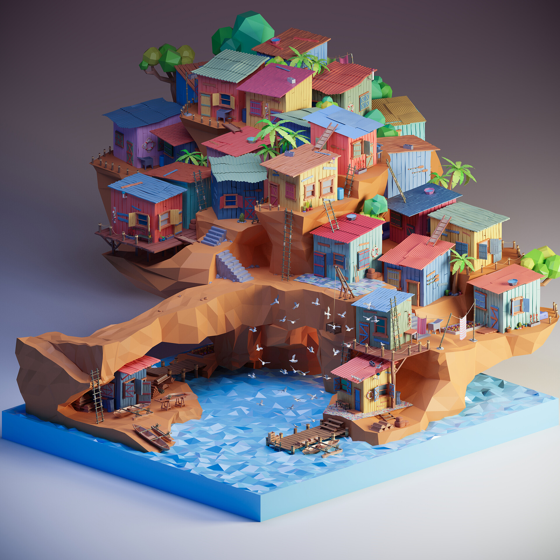 Island modeling. Лоу Поли 3d. Низкополигональный дом. Стилизованные домики 3д. Домик 3д Лоу Поли.