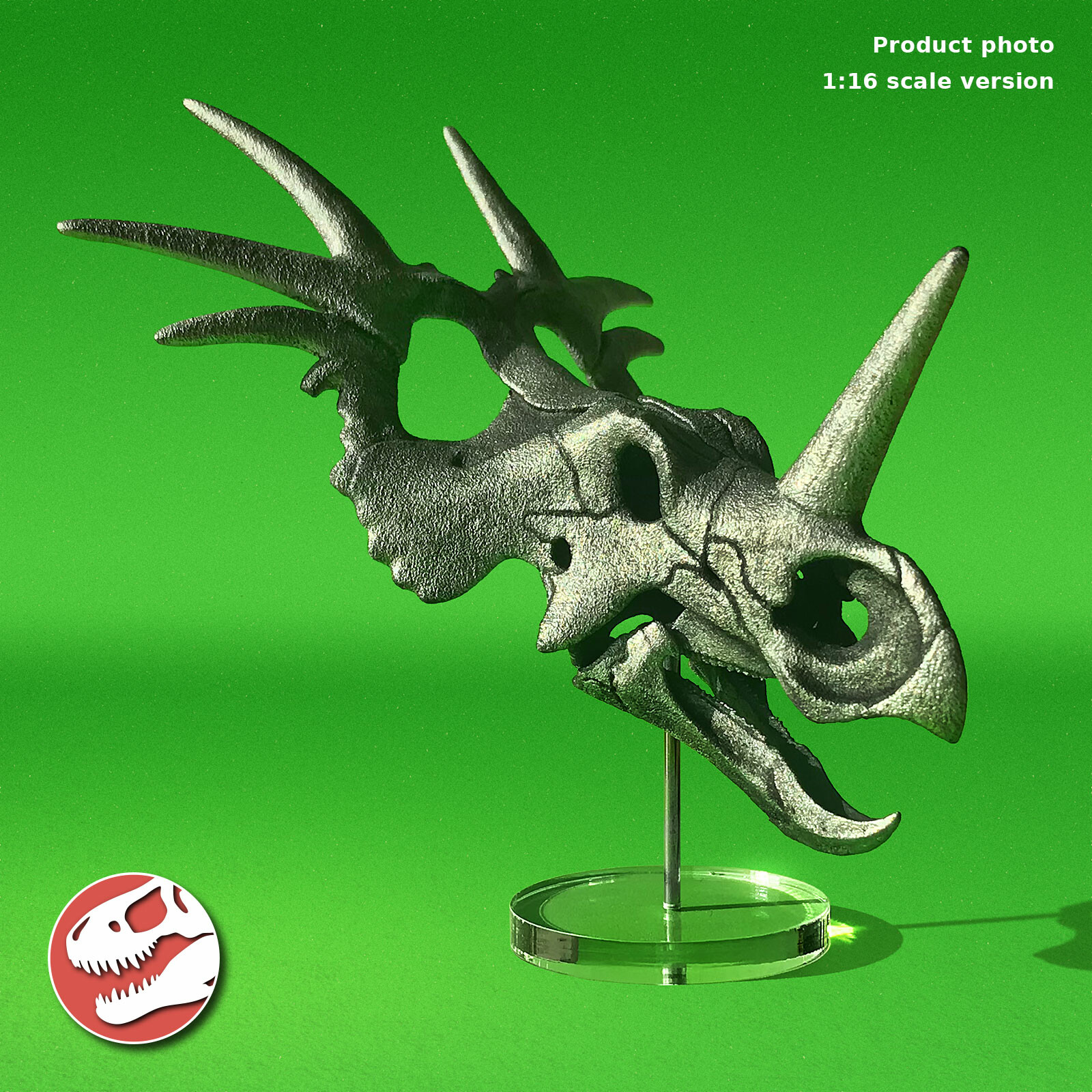3d printed dinosaur skull