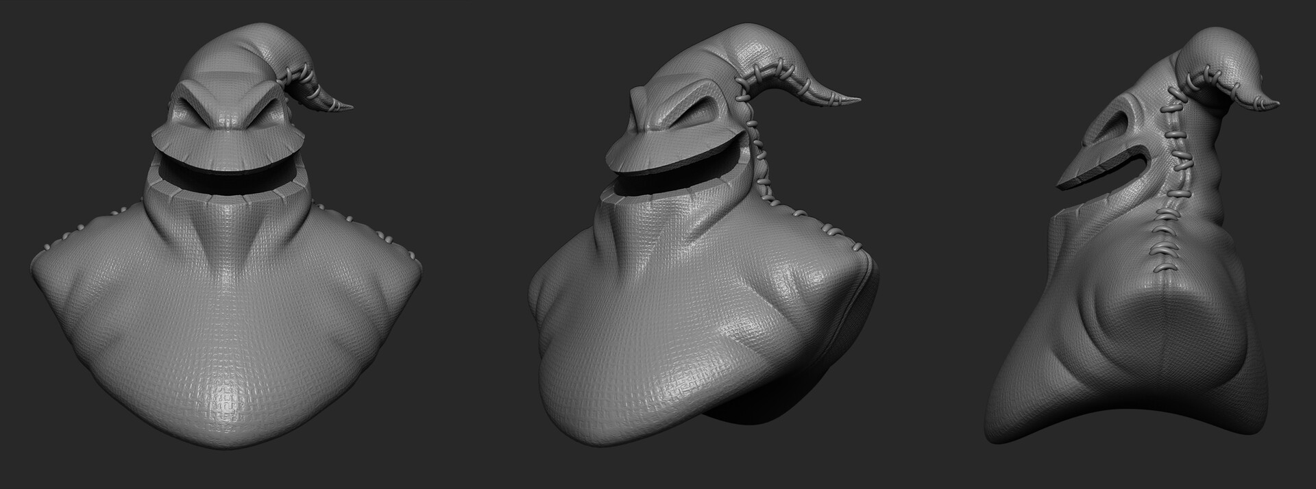 Artstation Oogie Boogie Quick Character Sculpt 02 Hugo Aubert