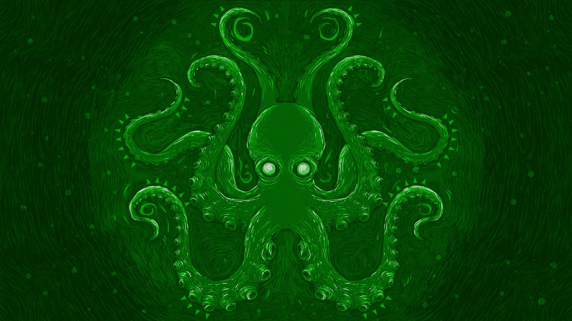 ArtStation Green Octopus