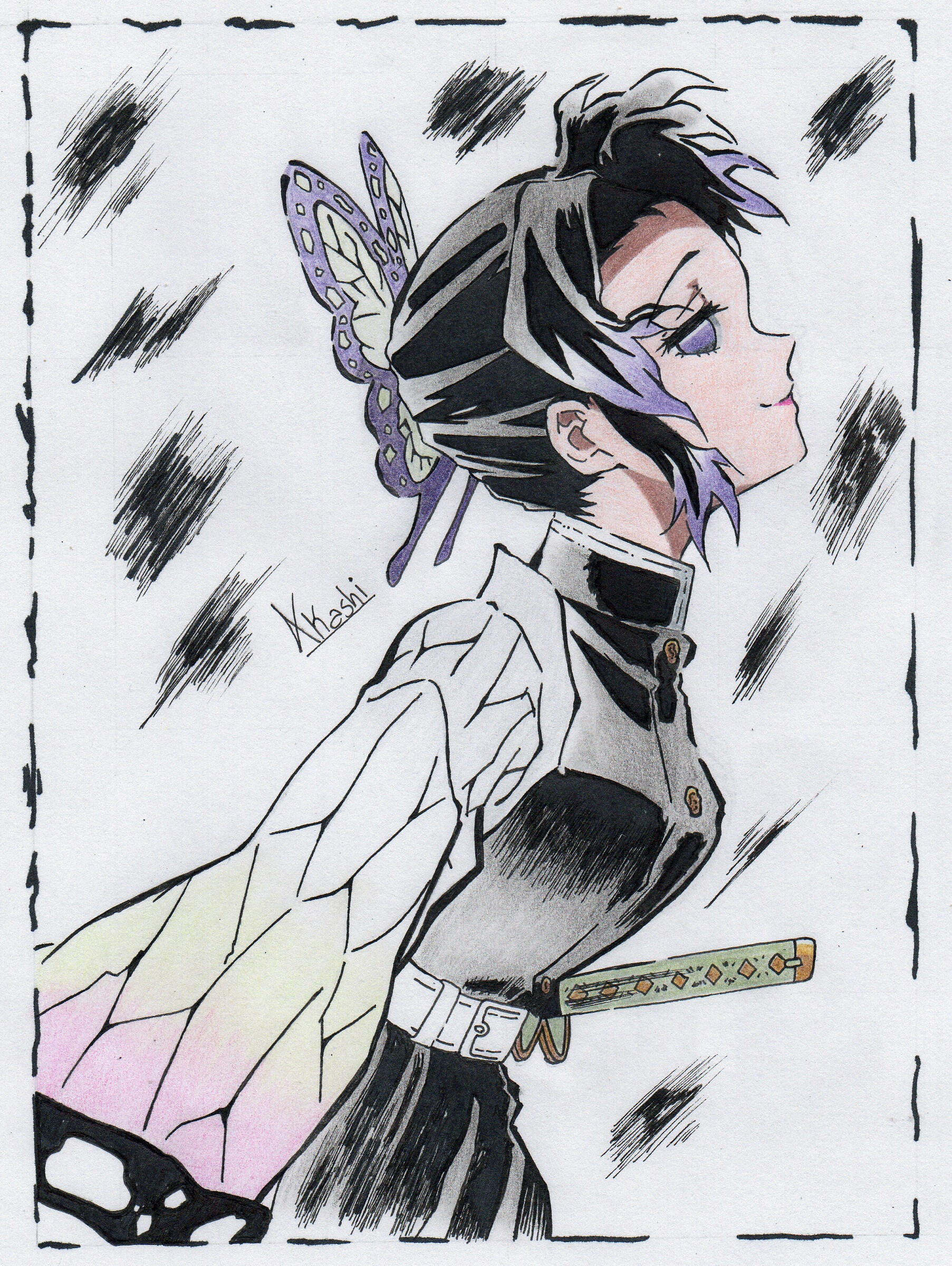 Artstation Shinobu Kocho Kimetsu No Yaiba Gabriel Gonzalez