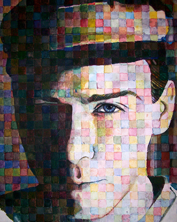 Benjamin Ferrante Water Color Self Portrait Value Study