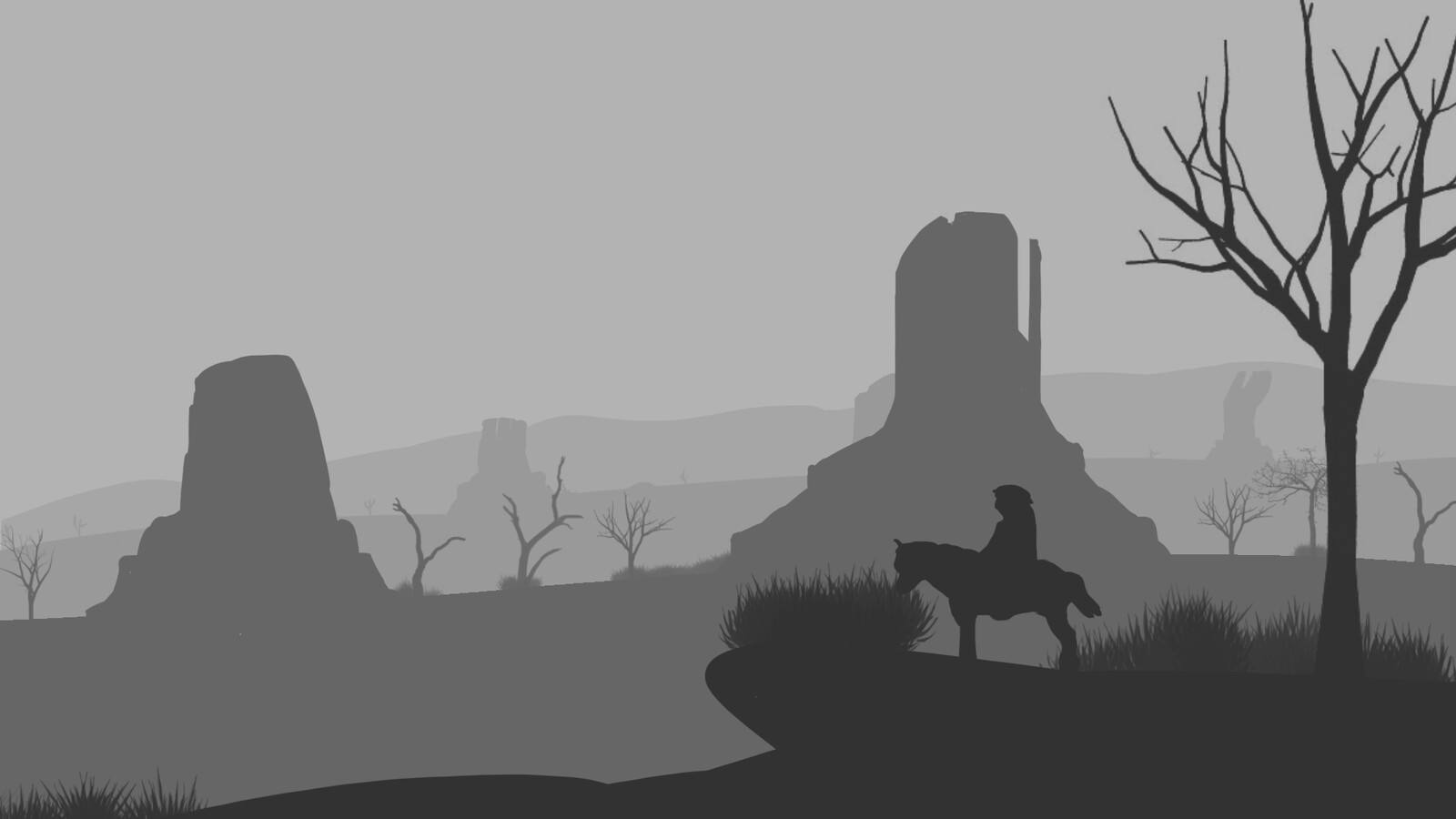 Concept art Western 2D