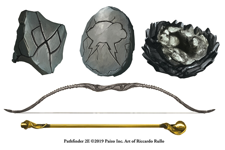 Riccardo Rullo Concept Items Part 4 For Rpg Book Pathfinder Core Rulebook Second Edition