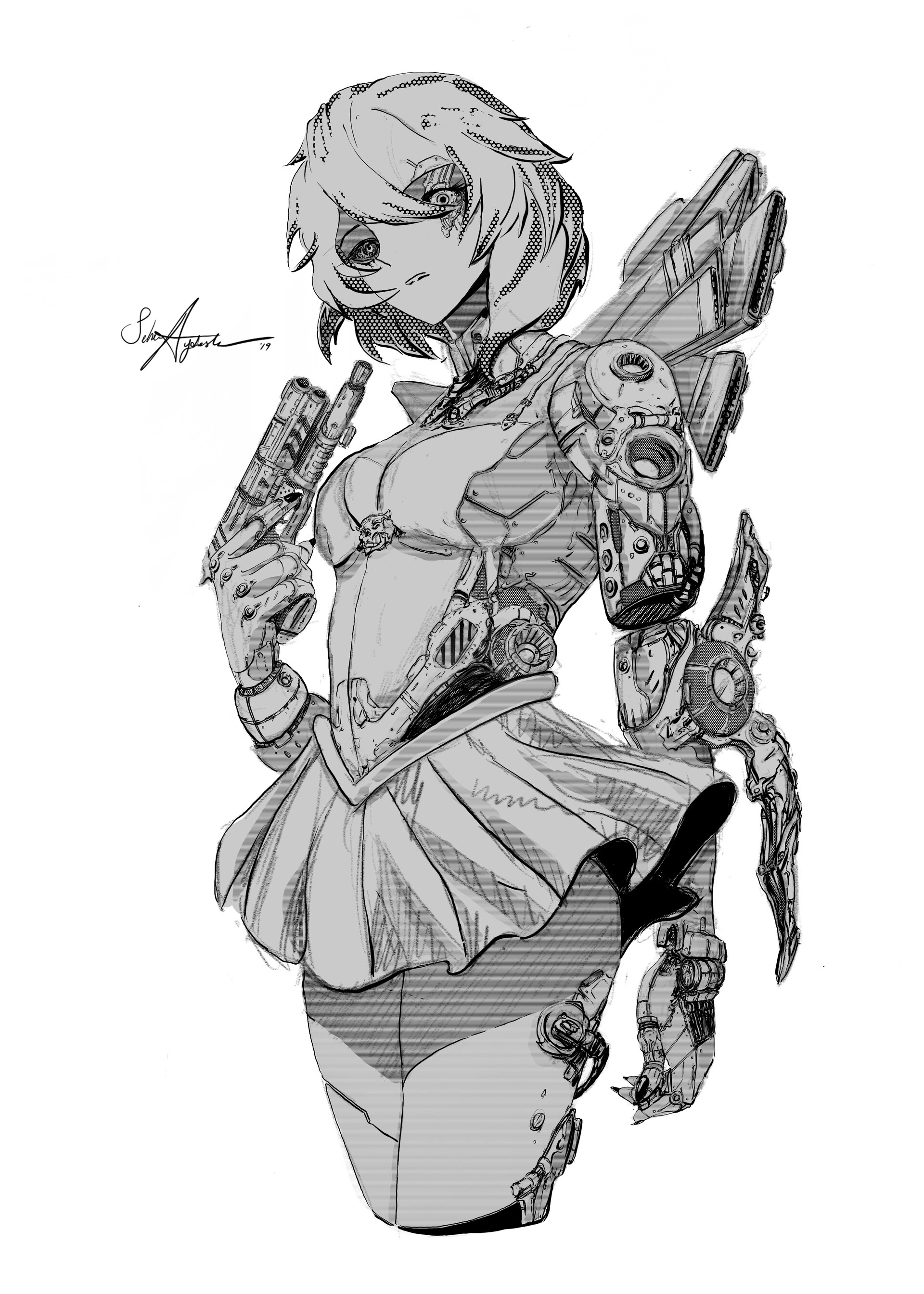 Artstation Cyborg Anime Design Seher Aydoslu