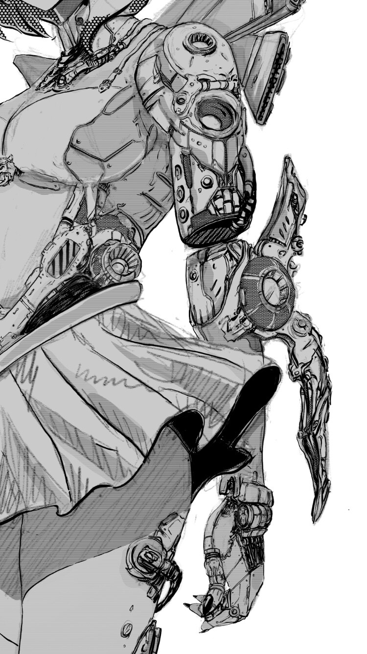 Artstation Cyborg Anime Design Seher Aydoslu
