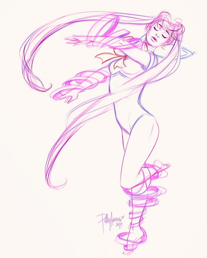 Patty Arroyo Usagi Sailormoon Sketches By Patty Arroyo