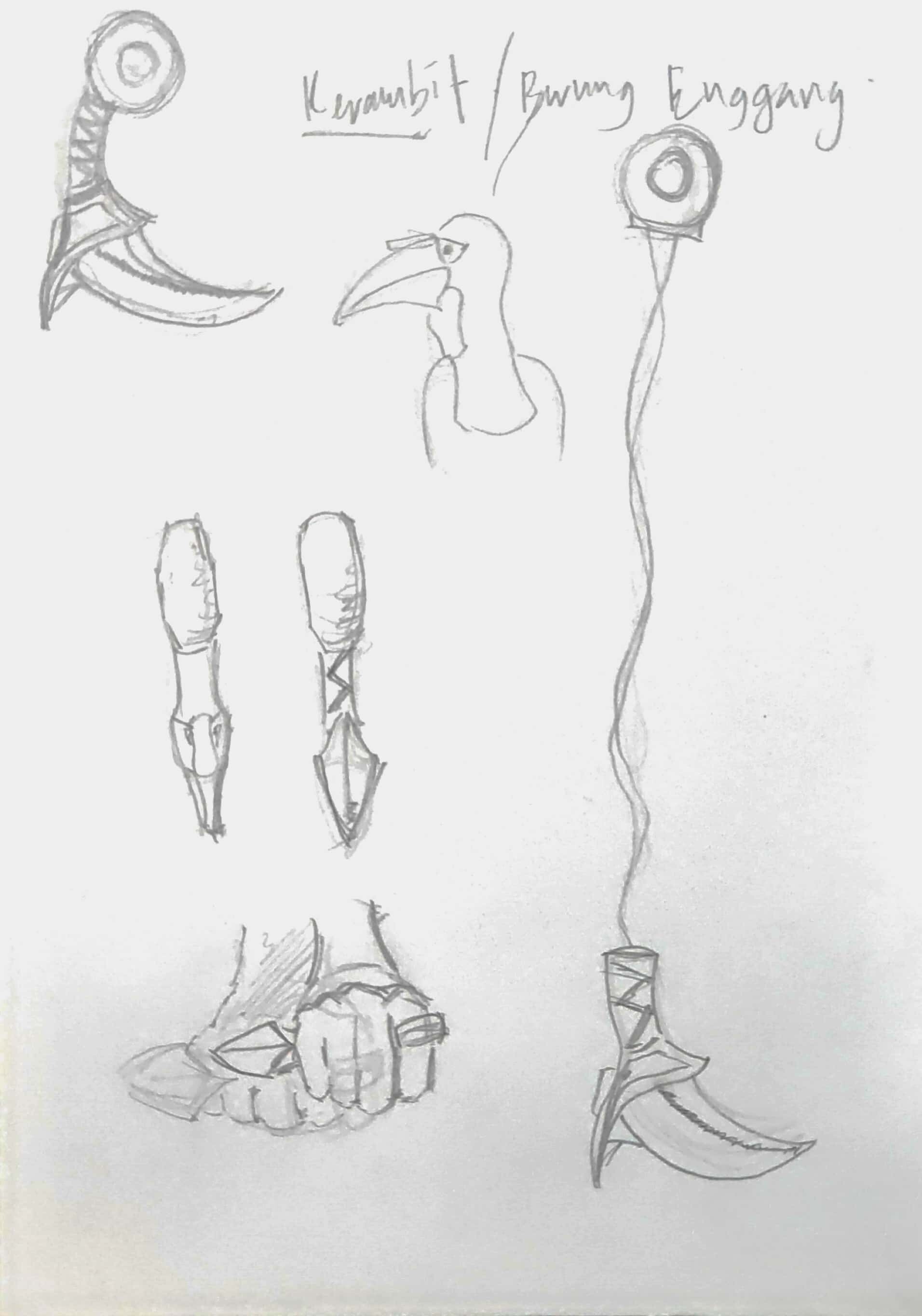 Artstation Karambit Sketch Mizzi Amin