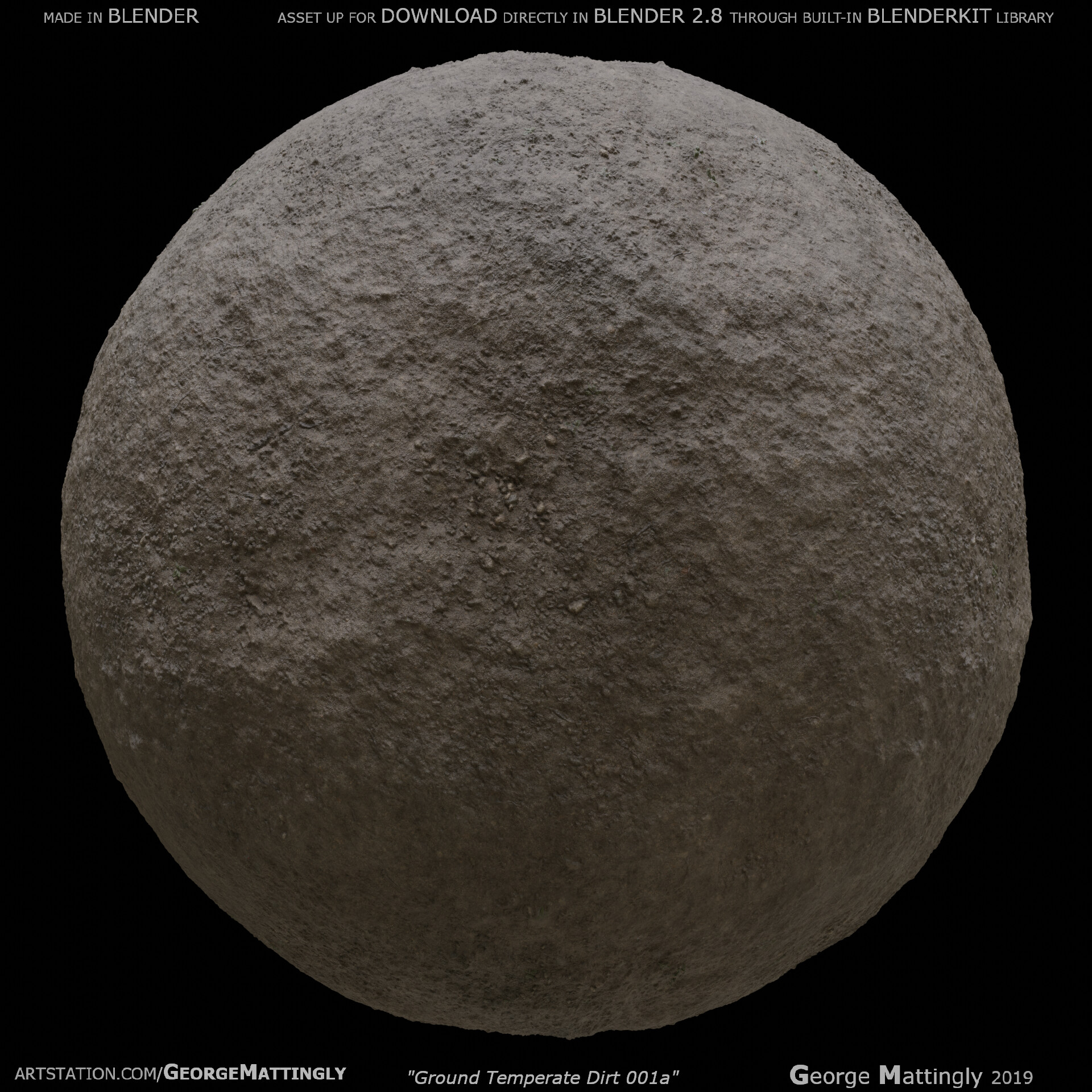 ArtStation - PBR Ground Temperate Dirt 001a (FREE DOWNLOAD at time of ...