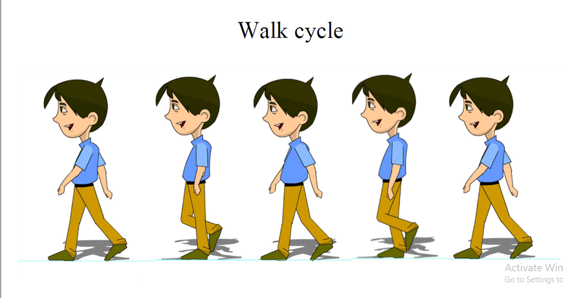 Partha Dutta - Walk Cycle animation