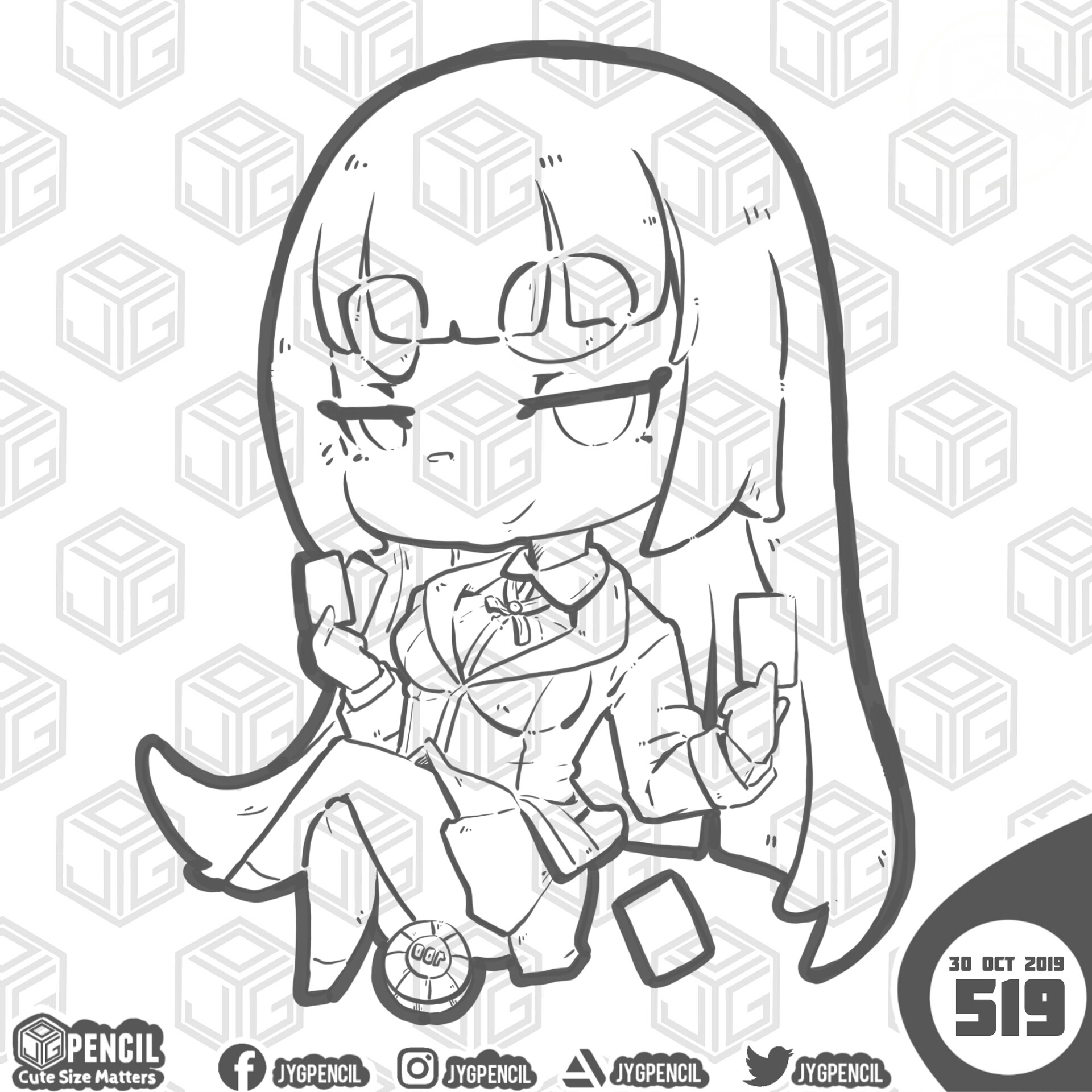 Jyg Pencil 519 Yumeko Jabami Doesn't work with mirror & pixel size must be 1. jyg pencil 519 yumeko jabami
