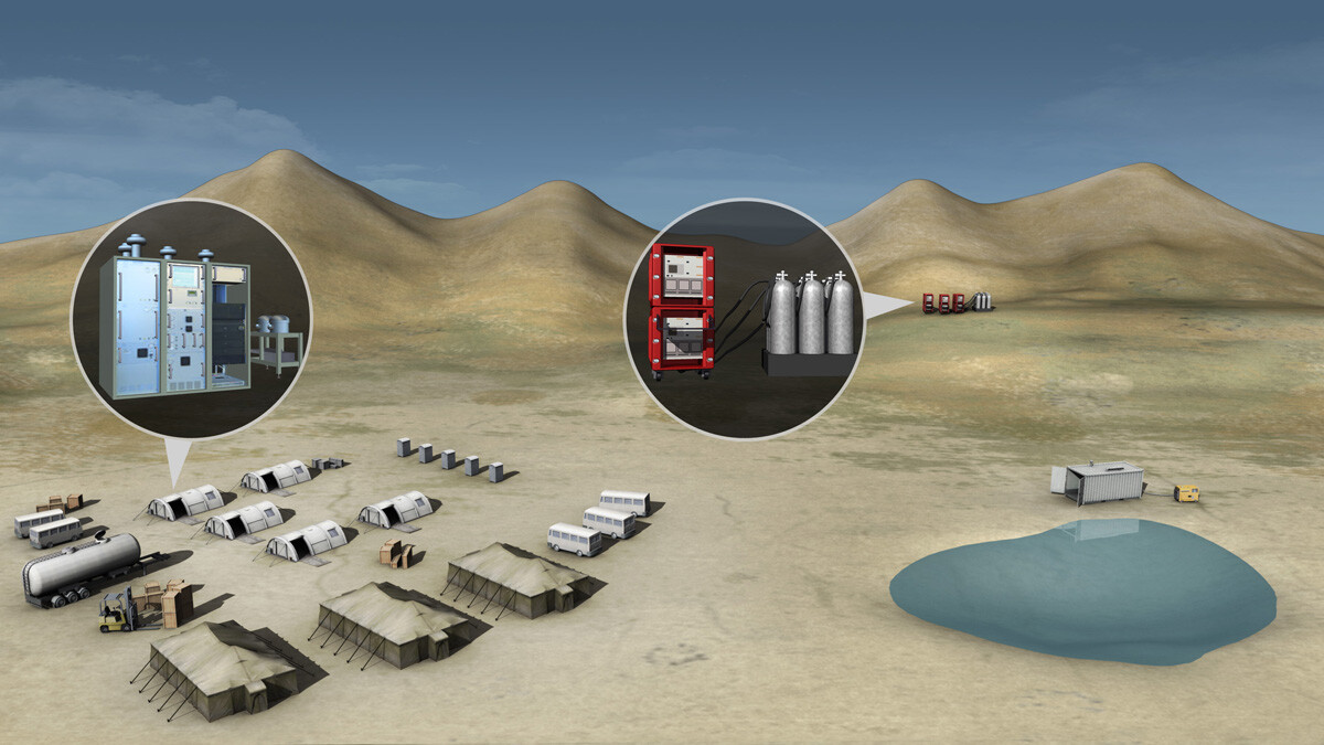 PNNL - 3D environment infographic. Software: Maya, Photoshop, Mental Ray