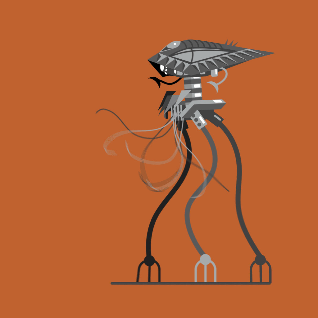 Трипод из войны миров рисунки