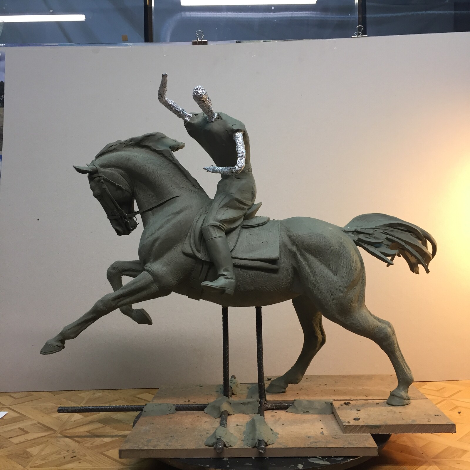 Concept of the Polish Cavalry monument - fragment.