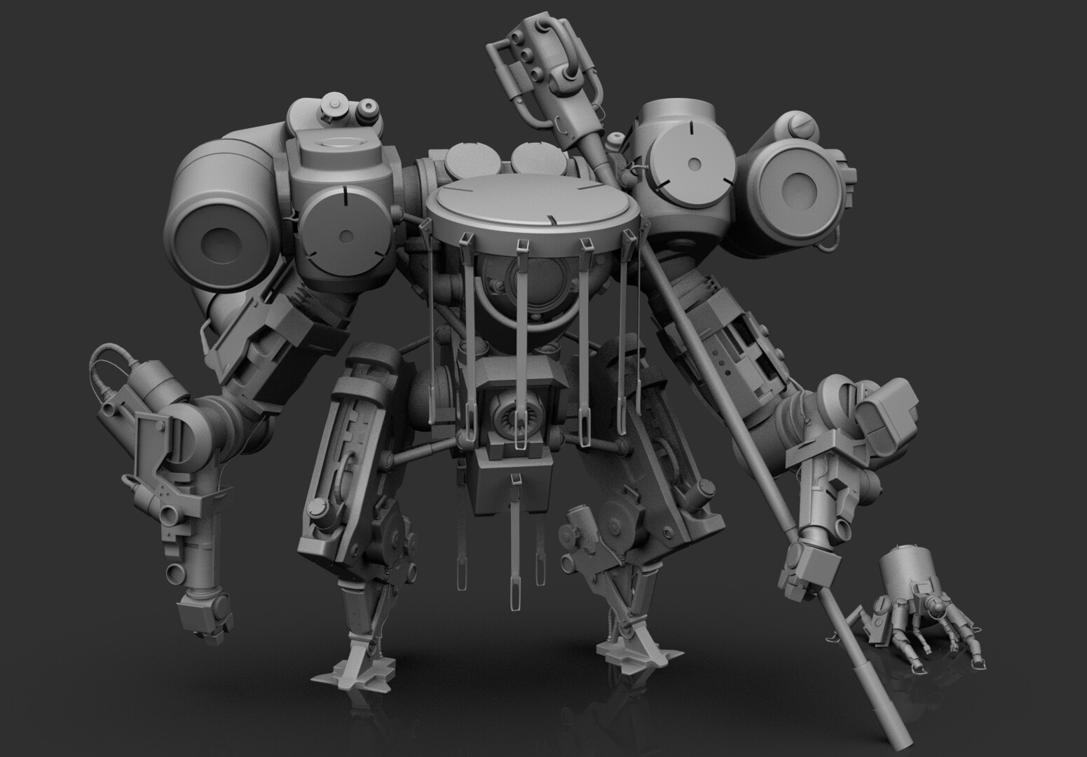 ArtStation Nomad Mech Hard Surface Sculpt
