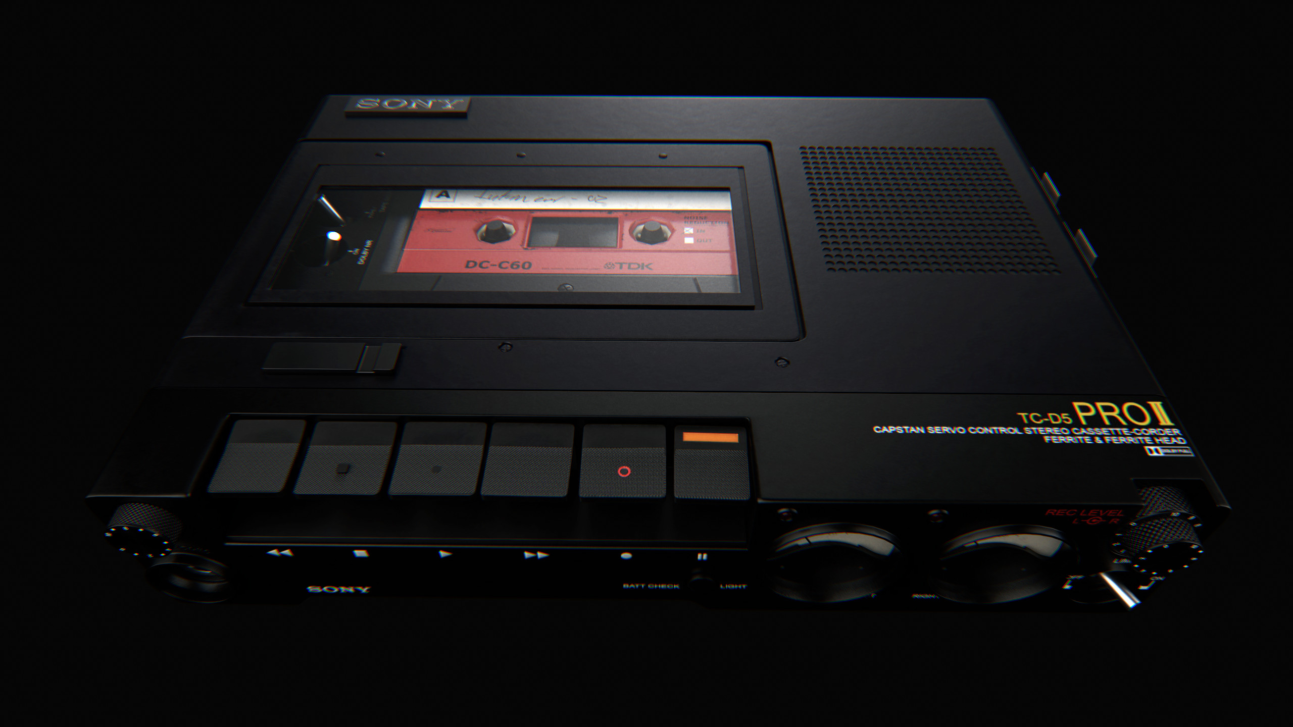 Better view of the cassette tape, created in collaboration with CG trader.com. Originally it was designed for use with procedural textures and required extensive modification and retexturing to get the final look.