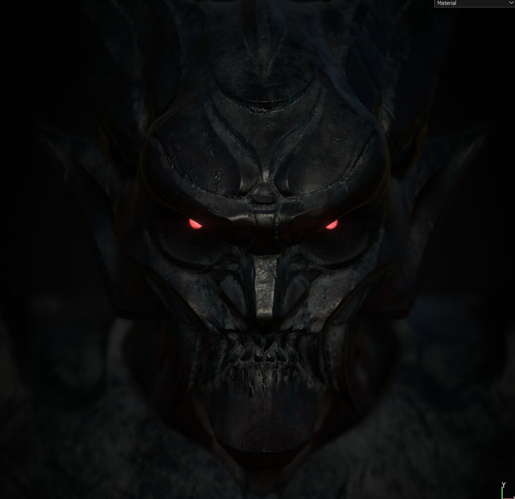 First pass of the Demon Textures + Emissive Eyes