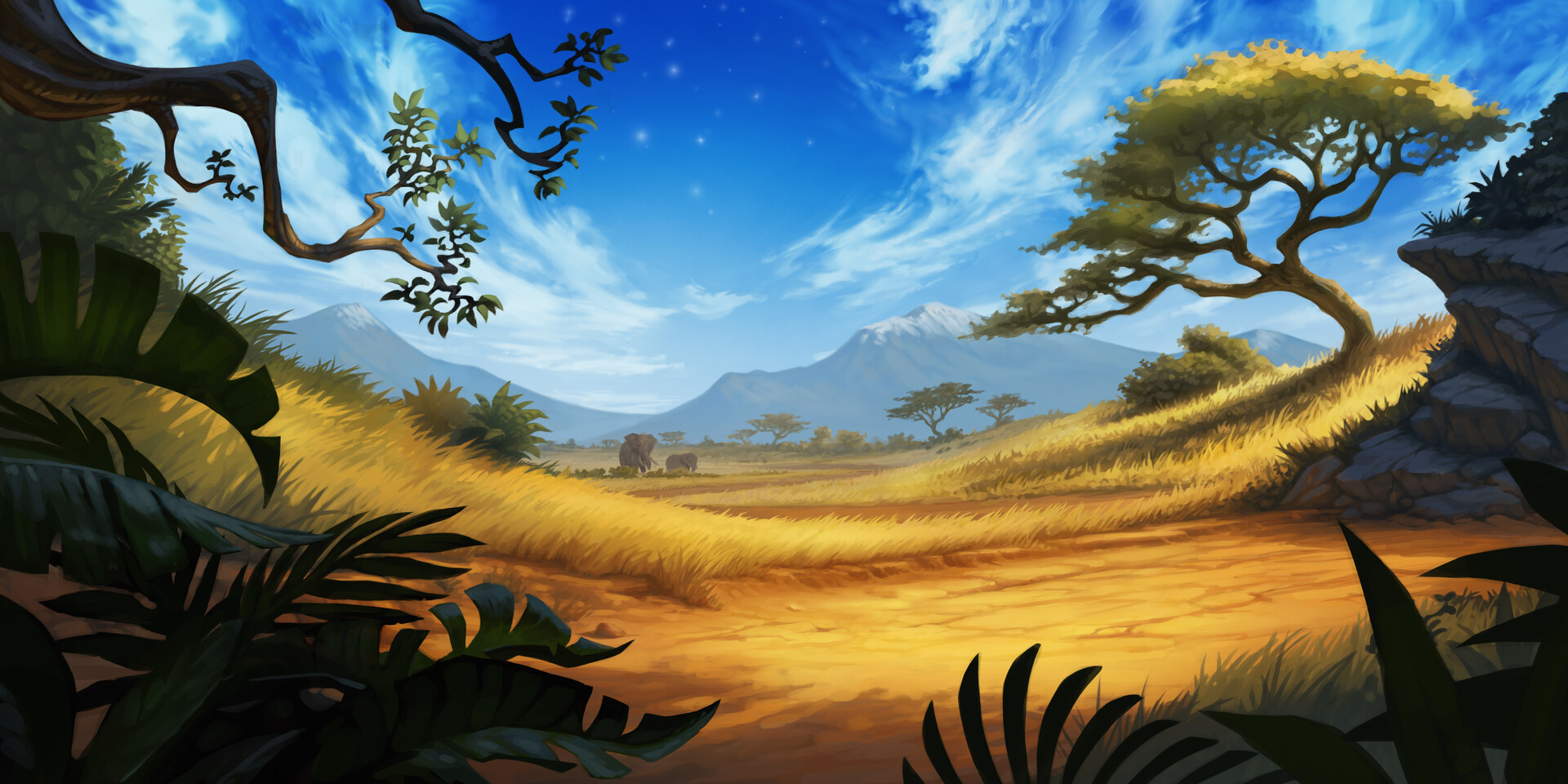Artstation Smite Savanna Background Nate Rose