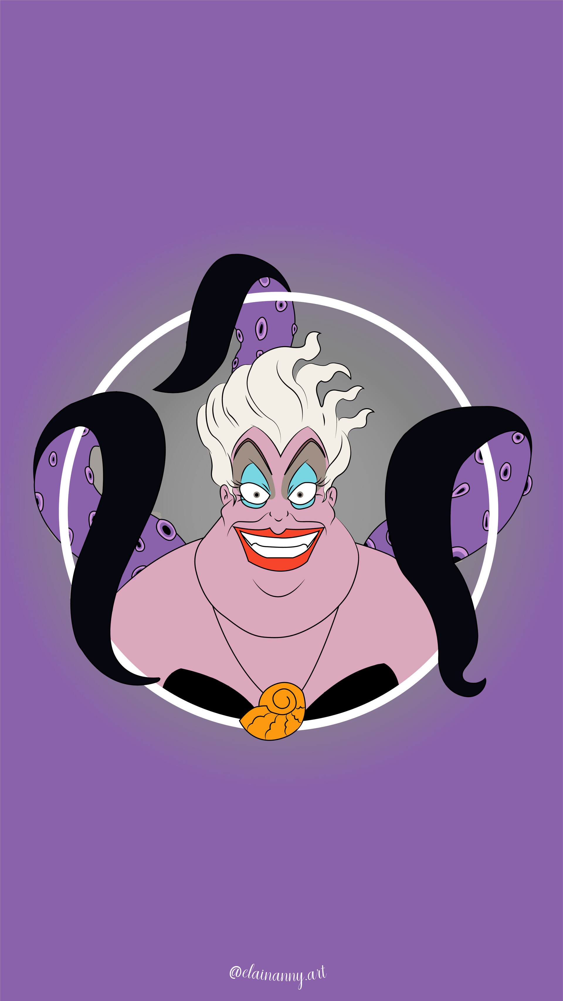 Artstation Ursula A Pequena Sereia Elaine Silva
