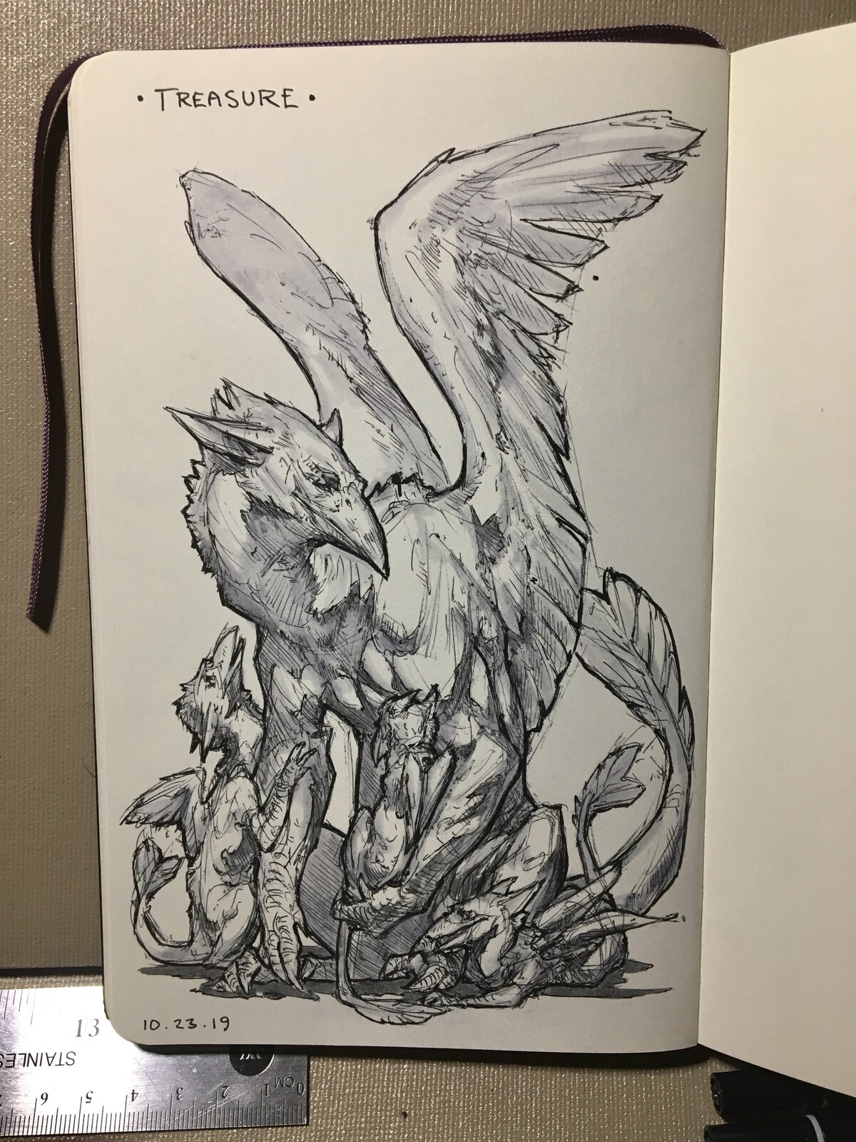 Day 21 of inktober 2019! Treasure! It can mean something different to everyone.