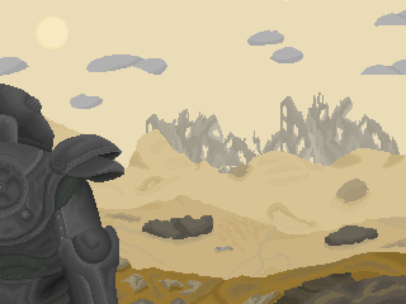 Artstation Fallout 3 Pixelart Landscape Przemek Gojski