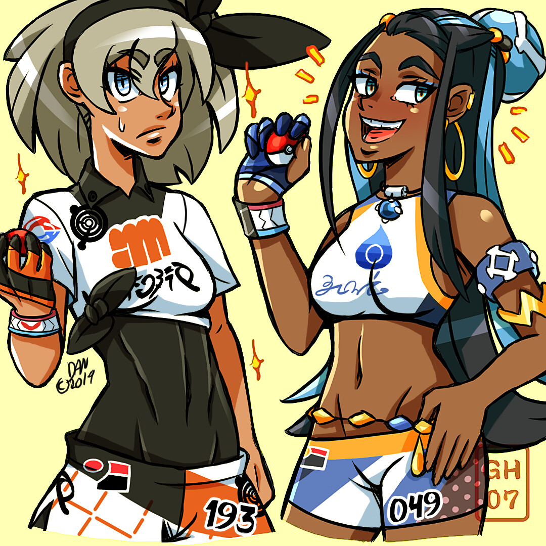 ArtStation Pokemon SWSH Bea & Nessa