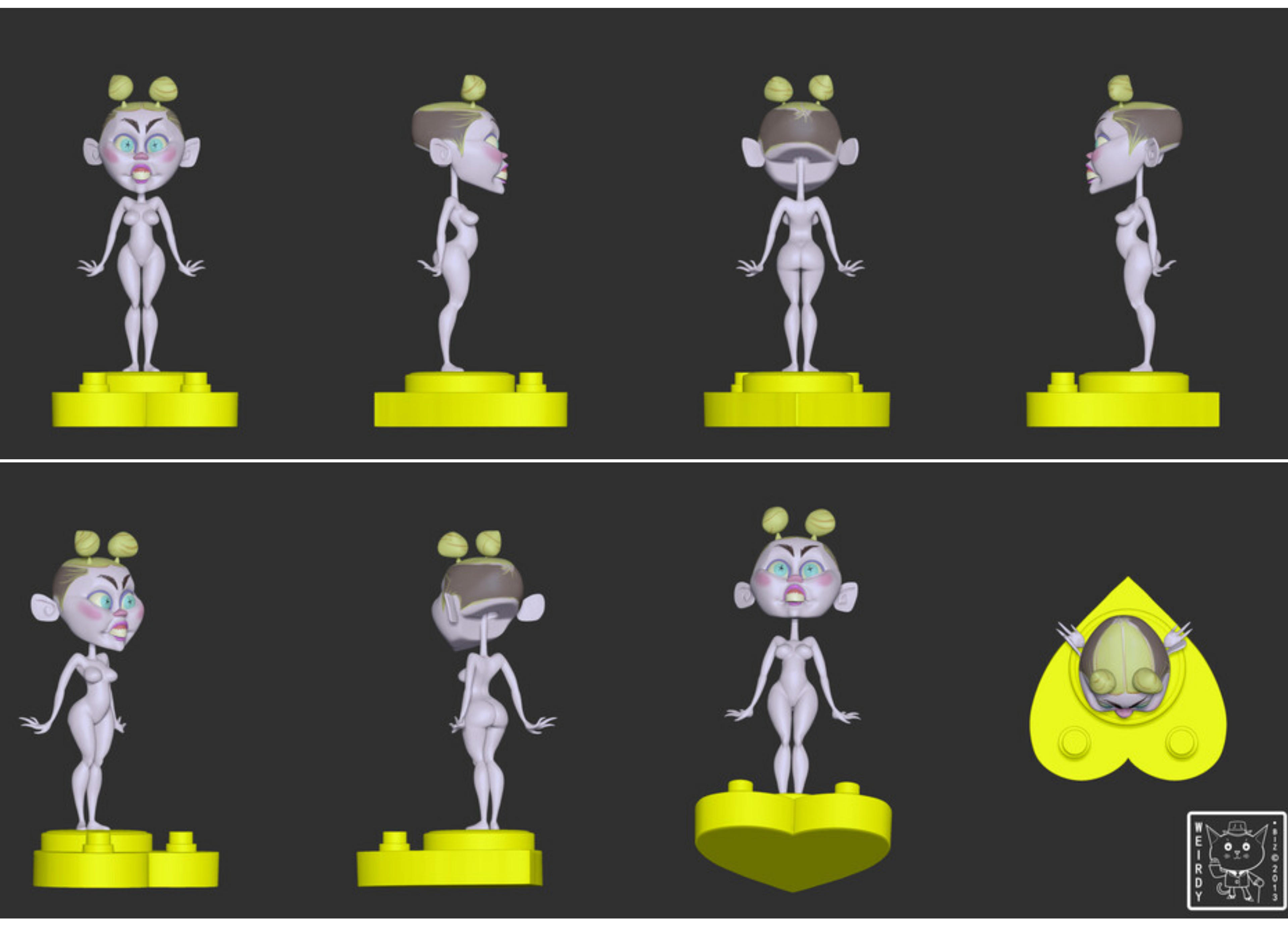 Miley Cyrus Bangerz concert 3D asset.  This was developed as part of an in concert video projection, but didn't make the cut.