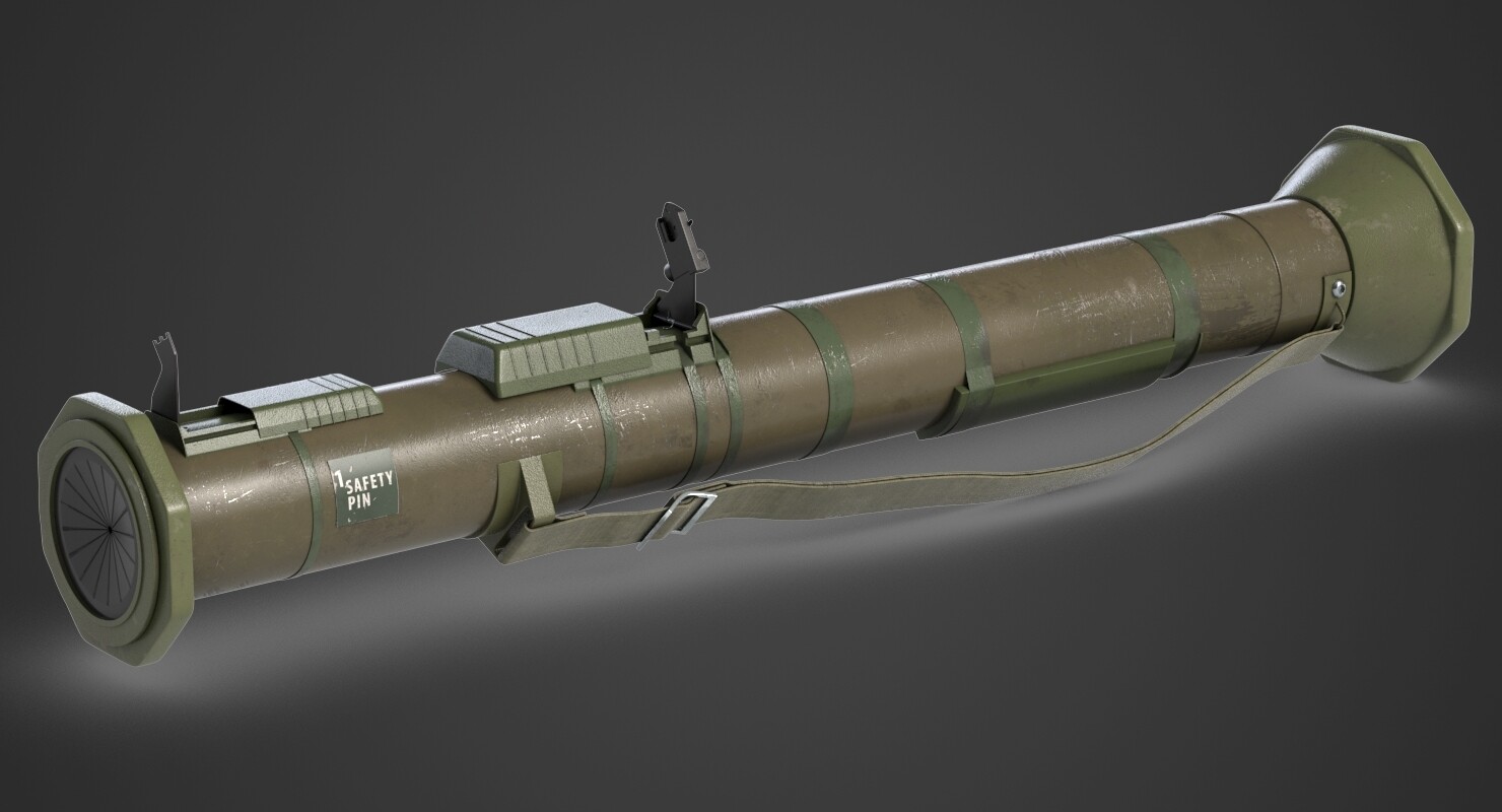 Anti-tank Grenade Launcher 3D Model.