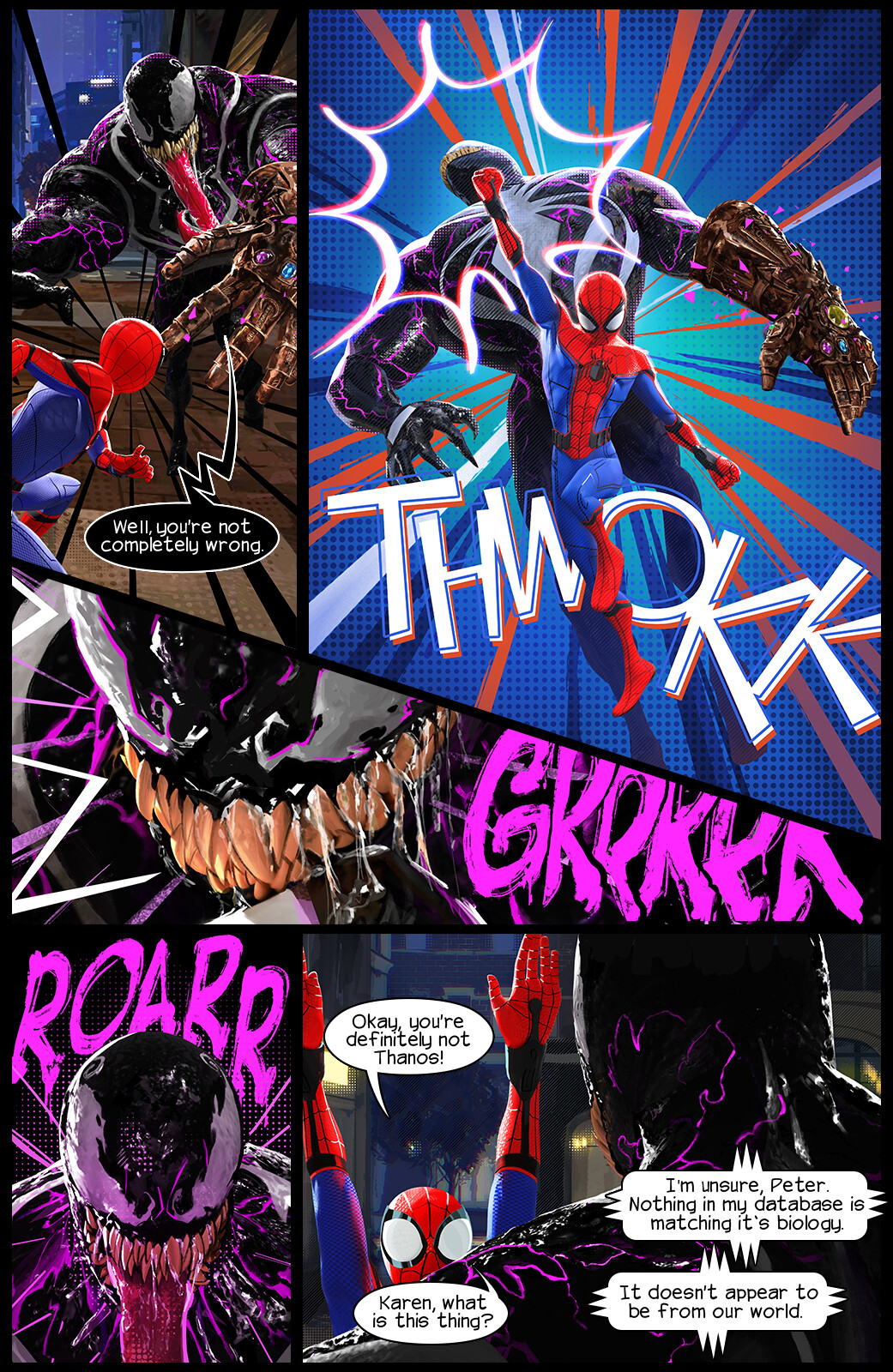 Artstation Venom Enters The Spider Verse Chris Szczesiul