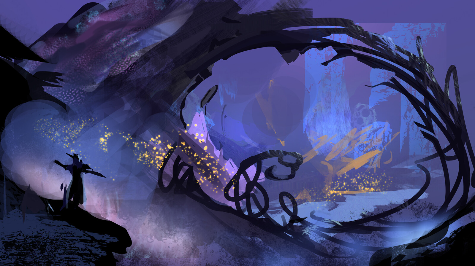 Thumbnail - one of the ideas i had was a rotted dead tree that had been molded into an archway with the spore druids magic