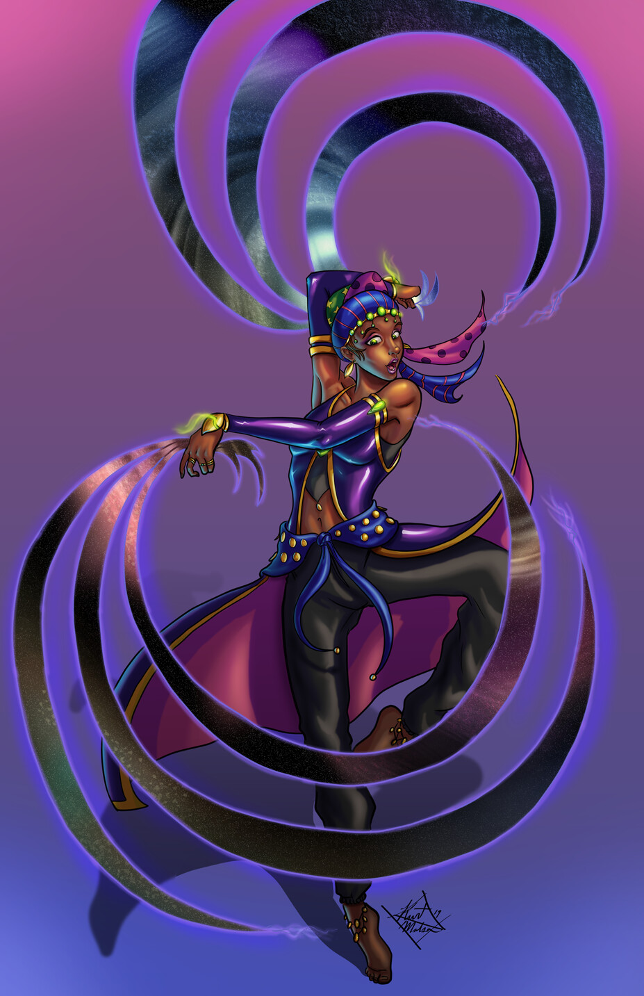 ArtStation Space time dancer