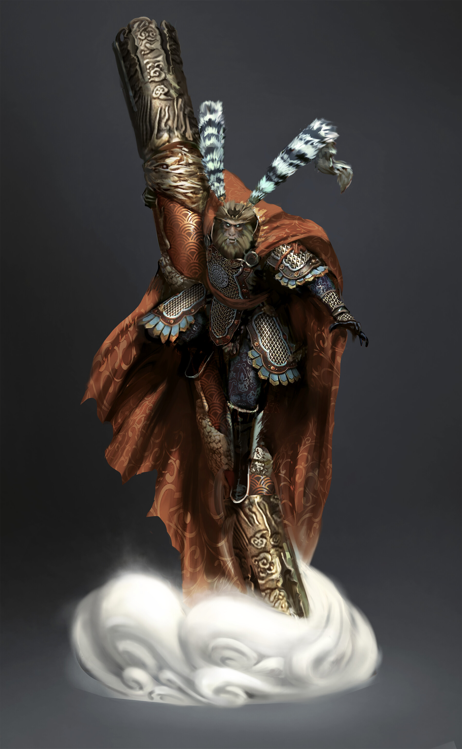 Artstation Sun Wukong Grimlord Games Kieran Russell