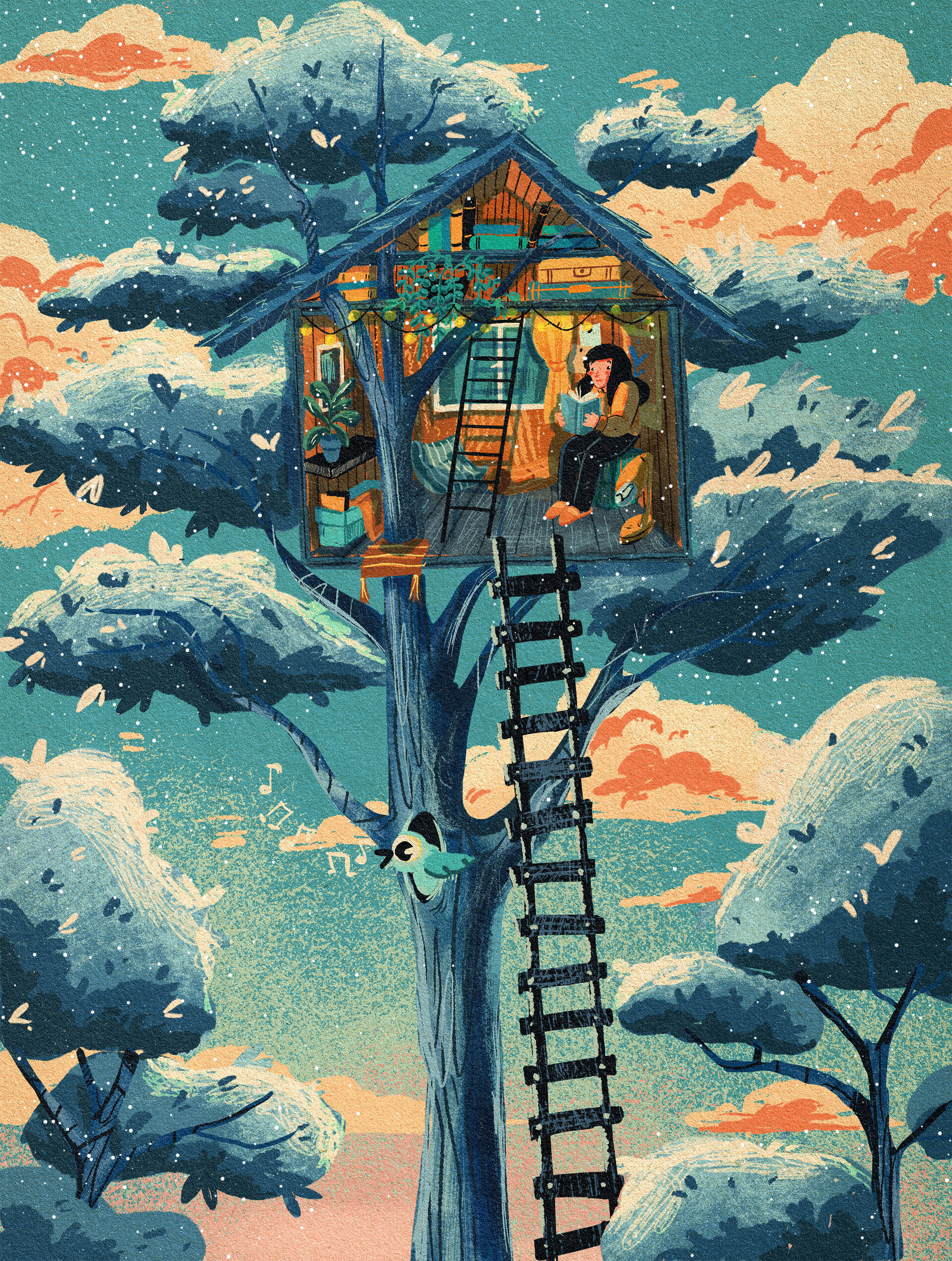 ArtStation Treehouse illustration