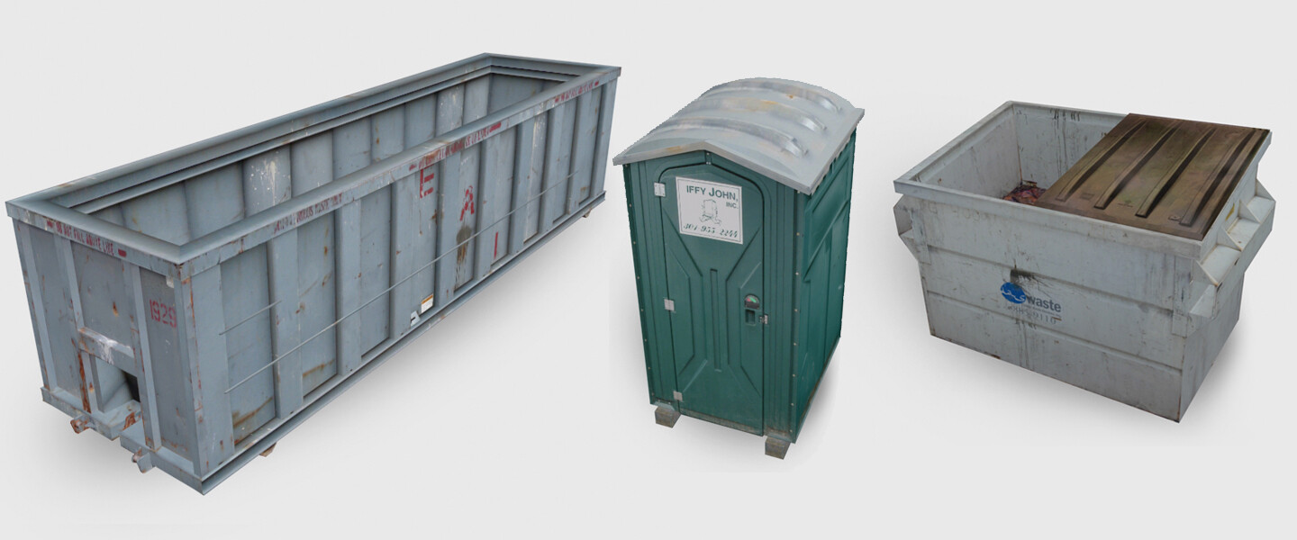 Realistic Environment Props for Interactive 3D Environments. 3ds Max, Maya, Photoshop.