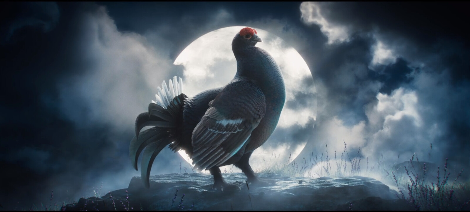 I was also in charge of modeling and texturing the weregrouse. A huge thanks to the team for their beautiful work on this commercial!