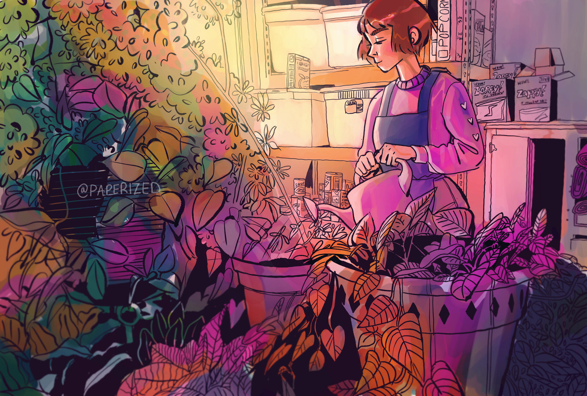 ArtStation Watering the Plants