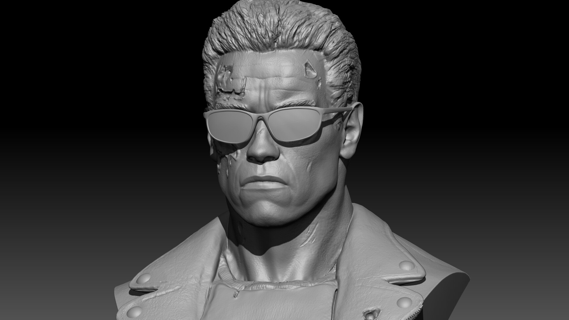 ArtStation - T-800 from Terminator 2: Judgement Day (Battle Damage)